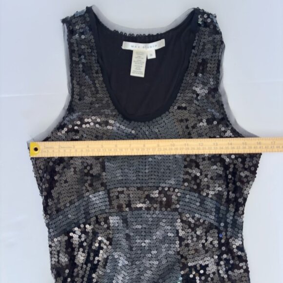 Black Sequin Max Studio Cocktail Party Dress Size Small - Picture 4 of 5